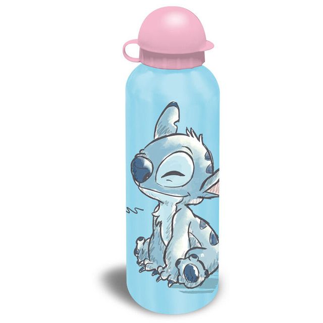 Disney Lilo and Stitch Cheeky Aluminium Drinking Bottle with Spout for Kids - 500 ml