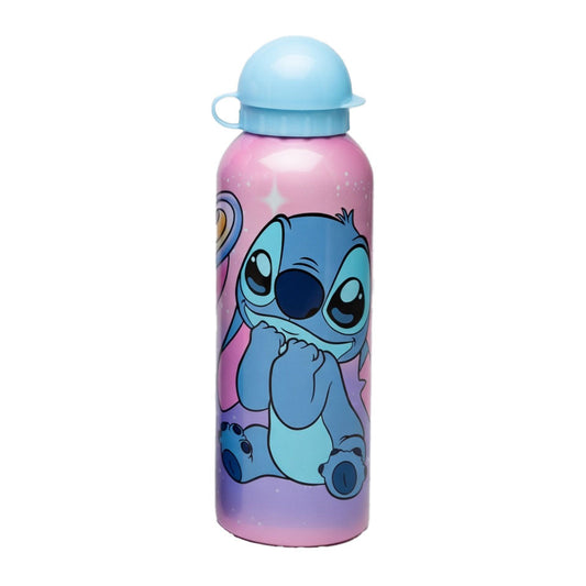 Disney Lilo and Stitch Cutie Alien Aluminium Drinking Bottle with Spout for Kids – 500 ml