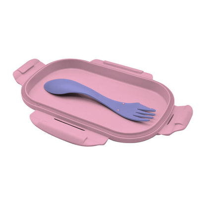 Disney Lilo und Stitch This World + Set Brotdose mit Besteck für Kinder – 21 × 14 × 6 cm, BPA-frei