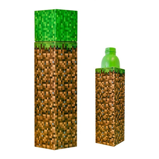 Gourde de sport Minecraft en plastique avec bouchon à vis pour enfants – 650 ml