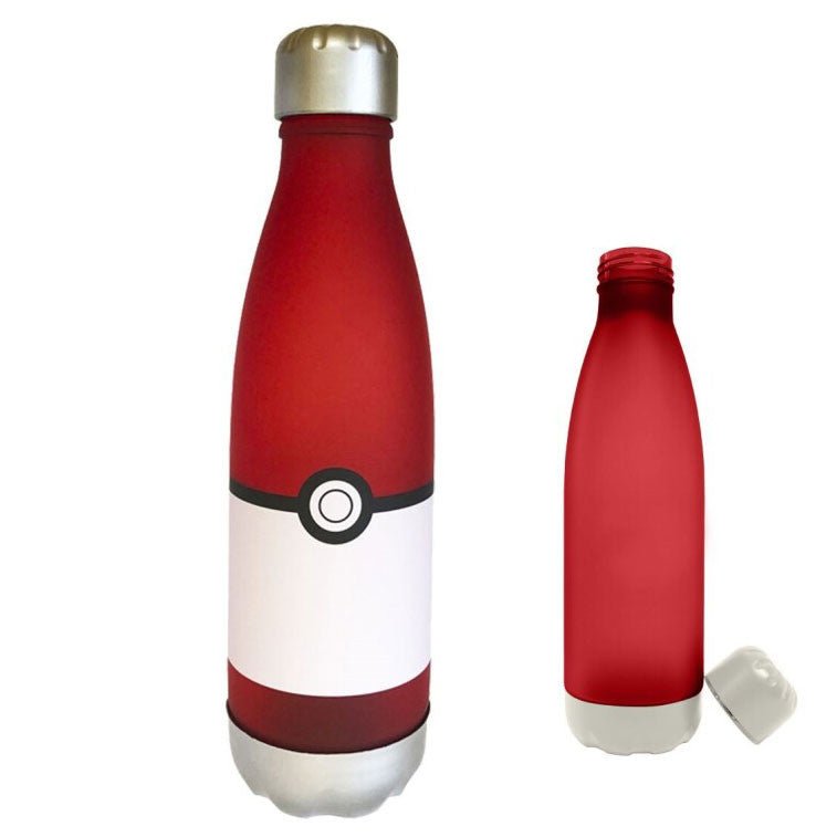 Pokémon Pokeball Sport-Trinkflasche aus Kunststoff mit Schraubverschluss für Kinder – 650 ml, BPA-frei