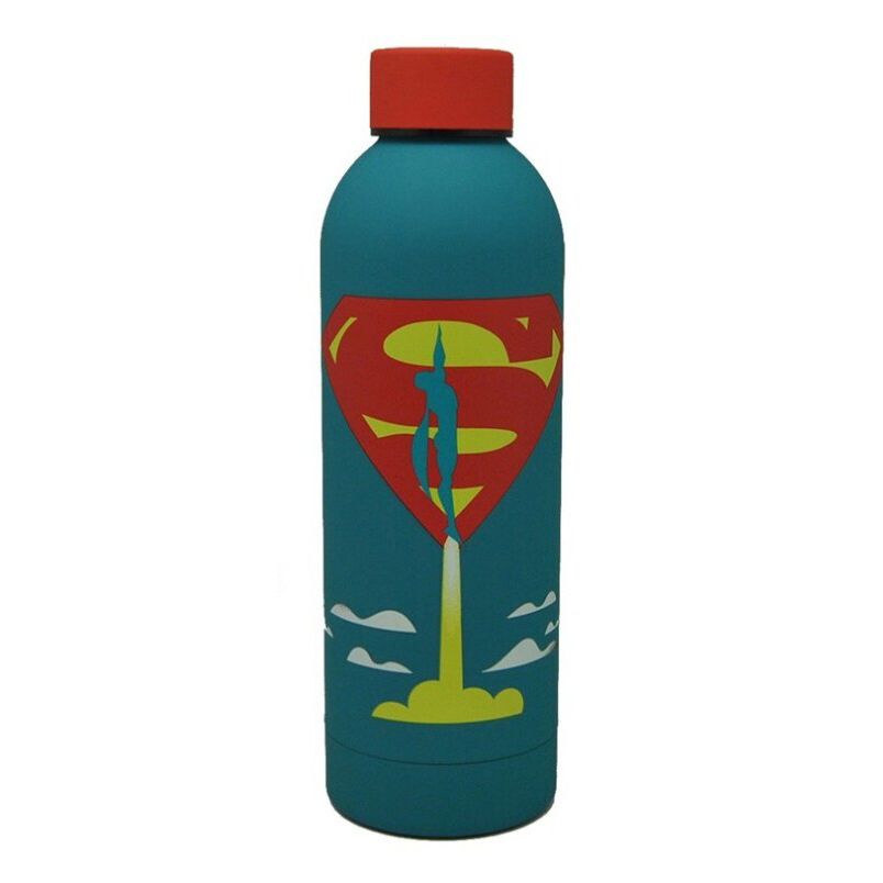 Superman Launch Soft-Touch Sports Water Bottle for Kids with Screw Cap – 700ml, BPA-Free