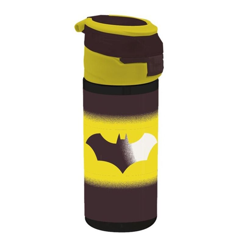 Batman Plastic Water Bottle with Straw for Kids – 532 ml, BPA-Free