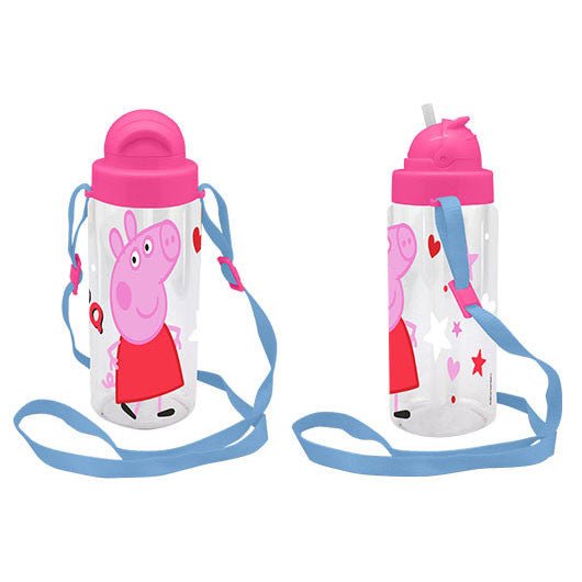 Peppa Wutz Star tritan Kunststoff-Trinkflasche mit Schraubverschluss für Kinder – 500 ml