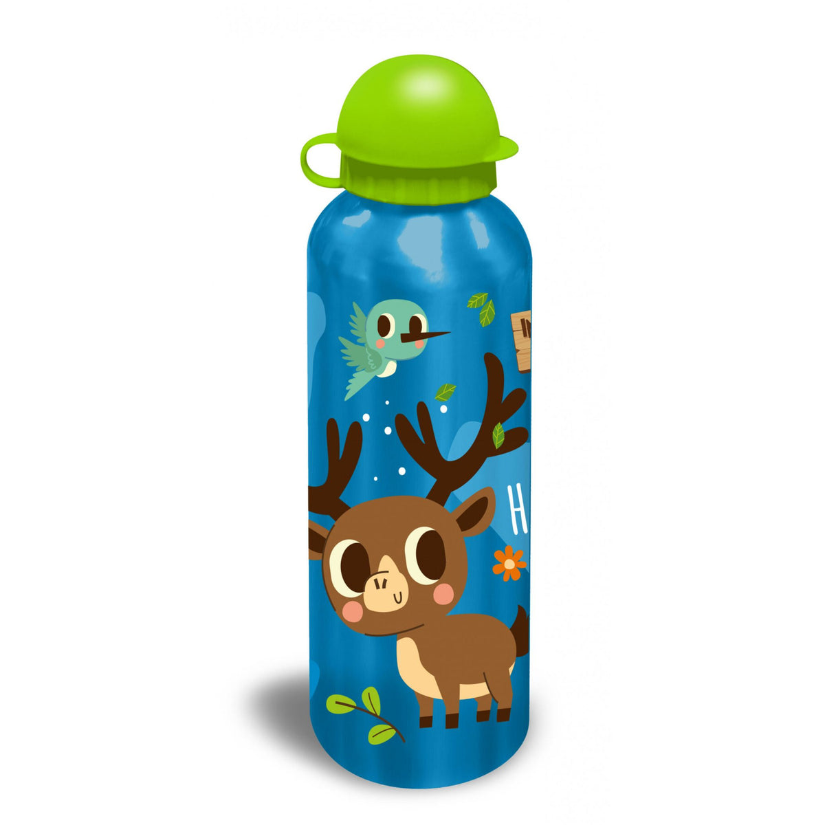 Animals Into the Forest Aluminum Drinking Bottle with Spout for Kids – 500 ml
