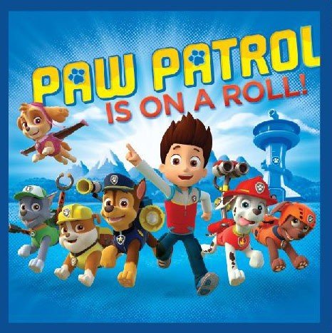 Paw Patrol Magisches Gesichtstuch für Kinder aus Baumwolle – 30 × 30 cm