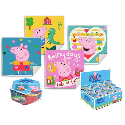 Peppa Wutz Pack Magisches Gesichtshandtuch Gesichtstuch für Kinder aus Baumwolle – 30 × 30 cm