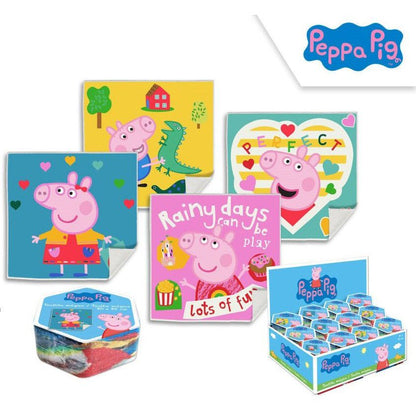 Peppa Wutz Pack Magisches Gesichtshandtuch Gesichtstuch für Kinder aus Baumwolle – 30 × 30 cm