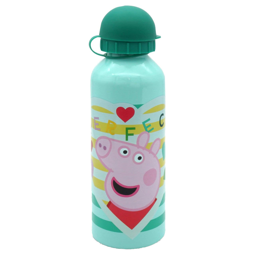 Gourde en aluminium Peppa Pig avec bouchon sport pour enfants – 500 ml