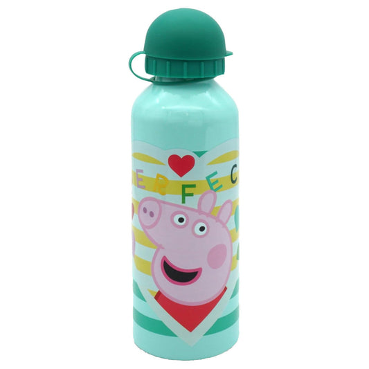 Peppa Wutz Aluminium-Trinkflasche mit Trinkverschluss für Kinder – 500 ml