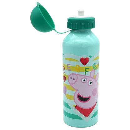 Gourde en aluminium Peppa Pig avec bouchon sport pour enfants – 500 ml