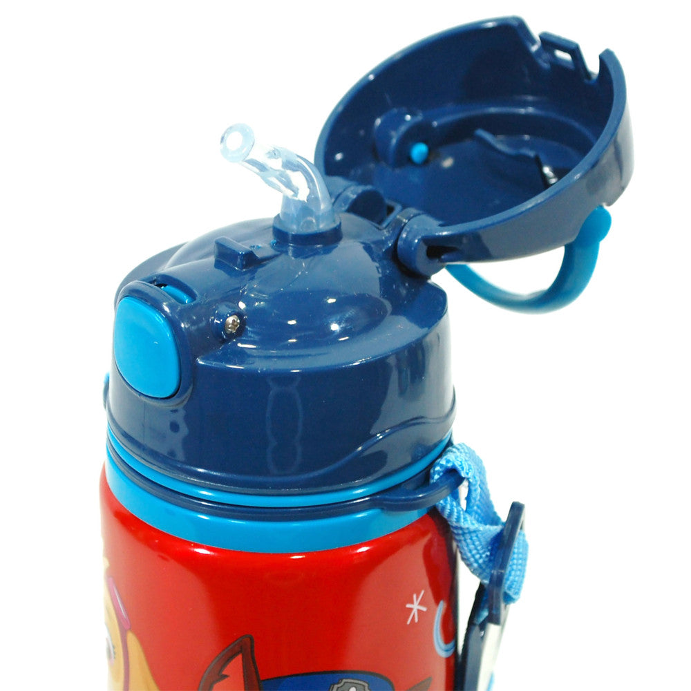 Paw Patrol Aluminum Drinking Bottle with Straw for Kids – 600 ml