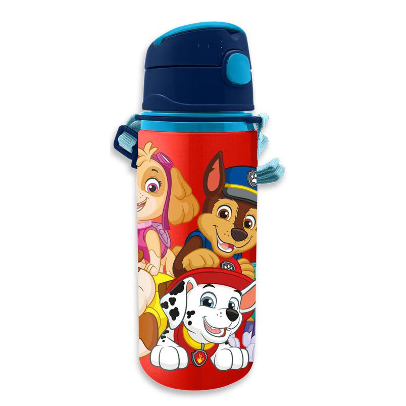 Paw Patrol Aluminum Drinking Bottle with Straw for Kids – 600 ml