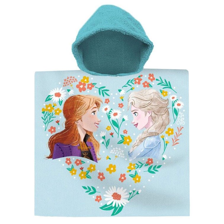 Disney Eiskönigin Flower Badeponcho für Kinder aus Baumwolle – 60 × 120 cm