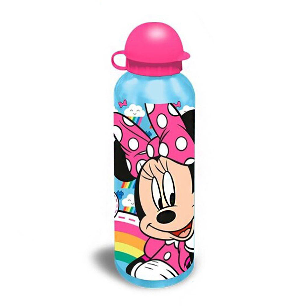 Disney Minnie Rainbow Aluminium-Trinkflasche mit Trinkverschluss für Kinder – 500 ml