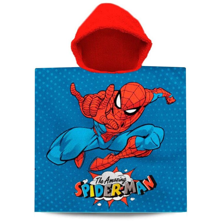 Spiderman Amazing Badeponcho für Kinder aus Baumwolle – 60 × 120 cm
