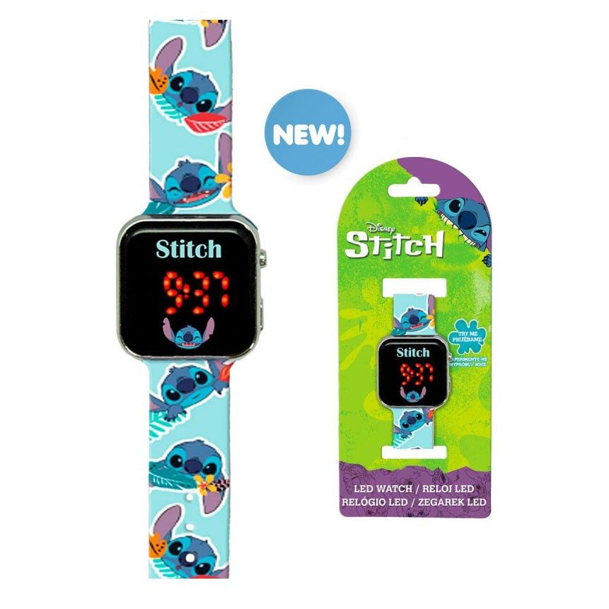 Disney Lilo und Stitch Magical Blue digitale LED-Uhr
