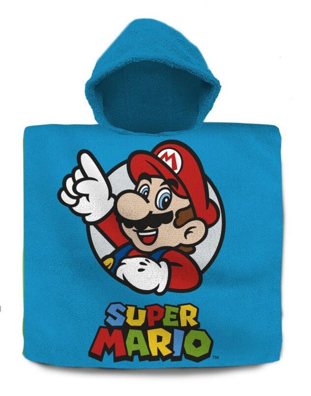 Super Mario Victory Badeponcho für Kinder aus Baumwolle – 60 × 120 cm