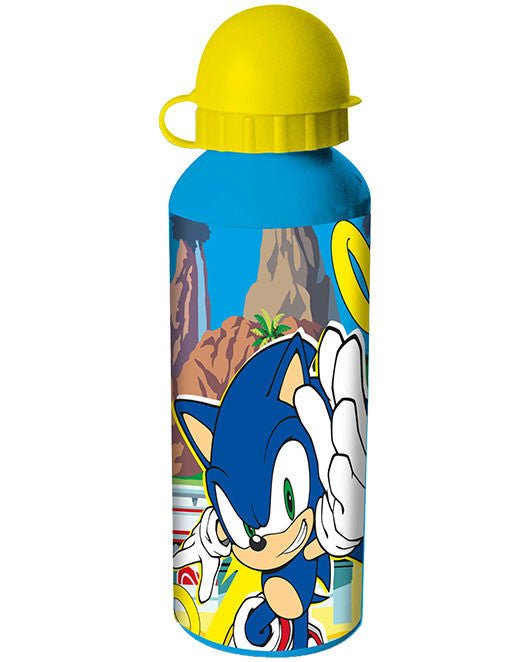 Sonic the Hedgehog Prime Sonic the Hedgehog Aluminium-Trinkflasche mit Trinkverschluss für Kinder – 500 ml