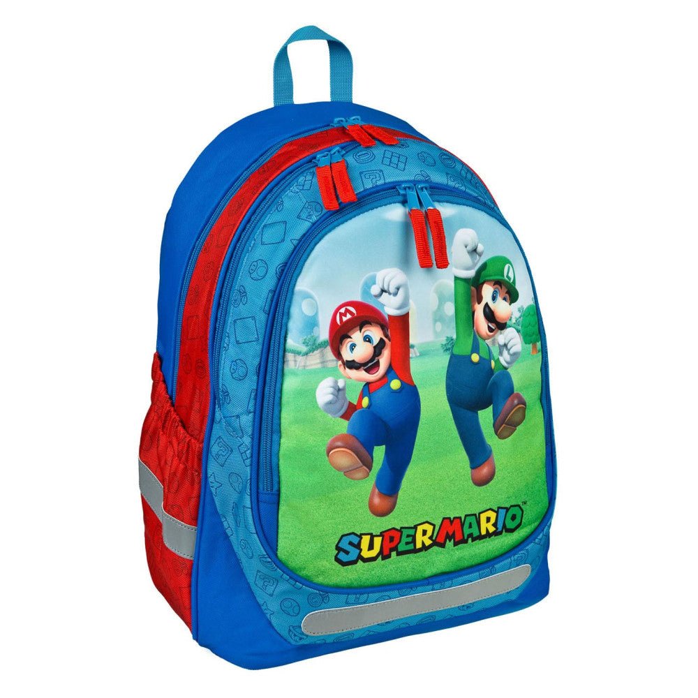 Super Mario Jump , Tasche 43 cm Schulranzen für Kinder – 43 × 32 × 20 cm