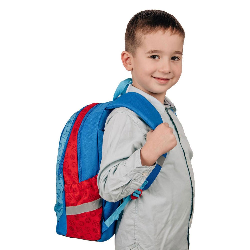 Super Mario Jump , Tasche 43 cm Schulranzen für Kinder – 43 × 32 × 20 cm