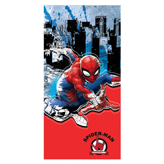 Spiderman Jump Bade- und ( ) Badetuch für Kinder aus Polyester – 70 × 137 cm