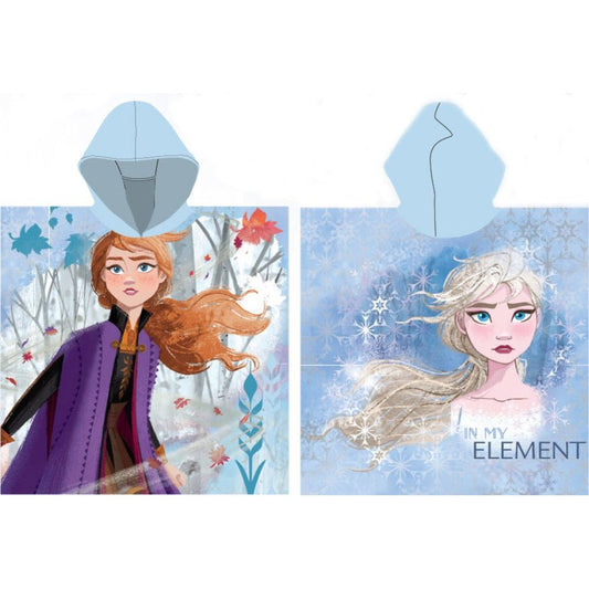Disney Eiskönigin Element - ( ) Badeponcho für Kinder aus Polyester – 55 × 110 cm