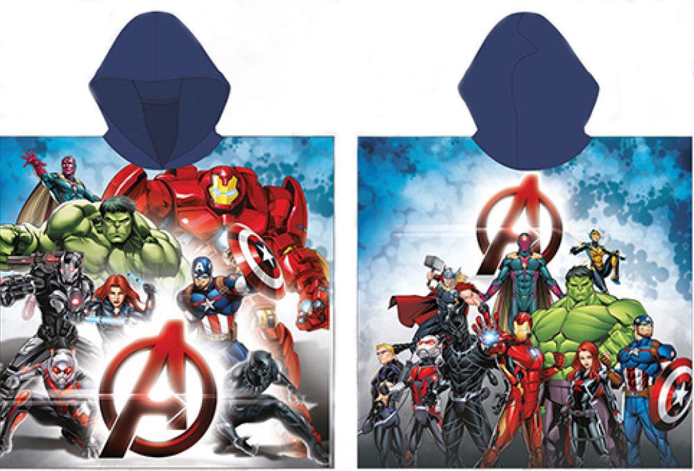 Avengers Heroes (Fast Dry) Badeponcho für Kinder aus Polyester – 55 × 110 cm