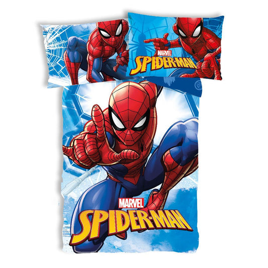 Spiderman Webmaze Babybettwäsche-Set – 100 × 135 cm + 40 × 60 cm, Baumwolle