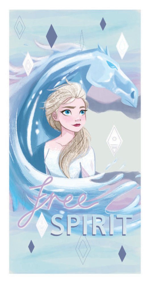 Disney Eiskönigin Ice Horse Badehandtuch, ( ) Badetuch für Kinder aus Polyester – 70 × 137 cm
