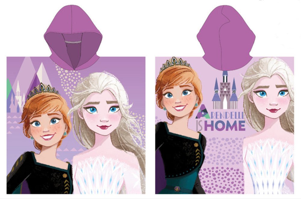 Disney Eiskönigin Arendelle - ( ) Badeponcho für Kinder aus Polyester – 55 × 110 cm