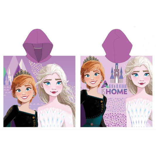 Disney Eiskönigin Arendelle - ( ) Badeponcho für Kinder aus Polyester – 55 × 110 cm