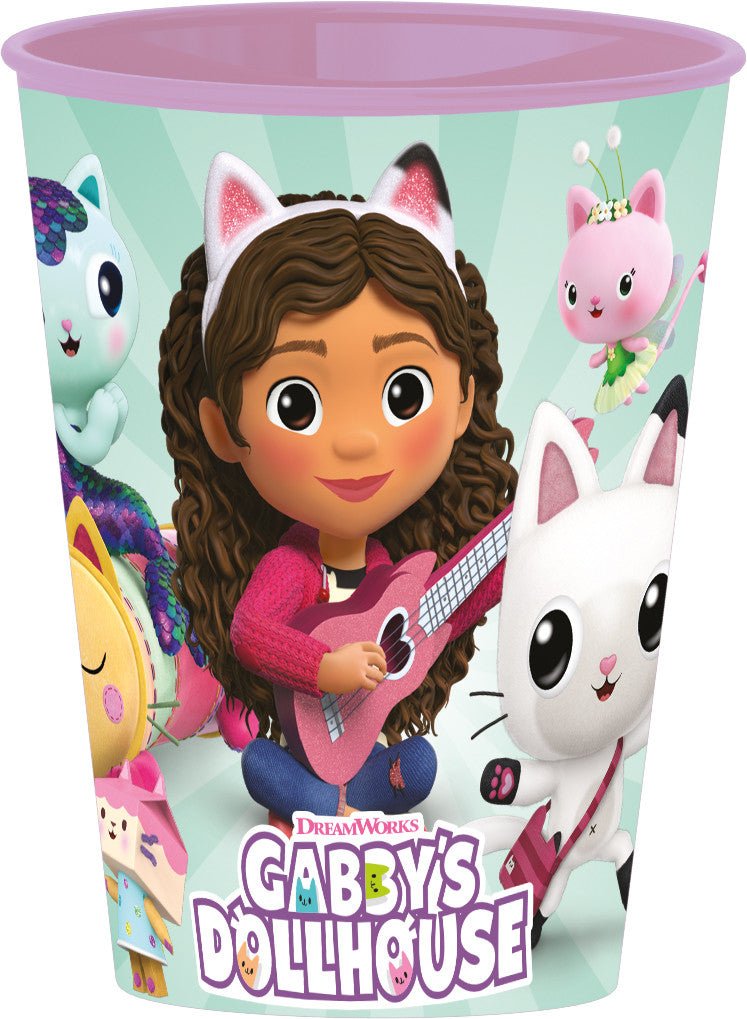 Gabby's Dollhouse Kitty Magic Kunststoffbecher für Kinder – 260 ml, BPA-frei