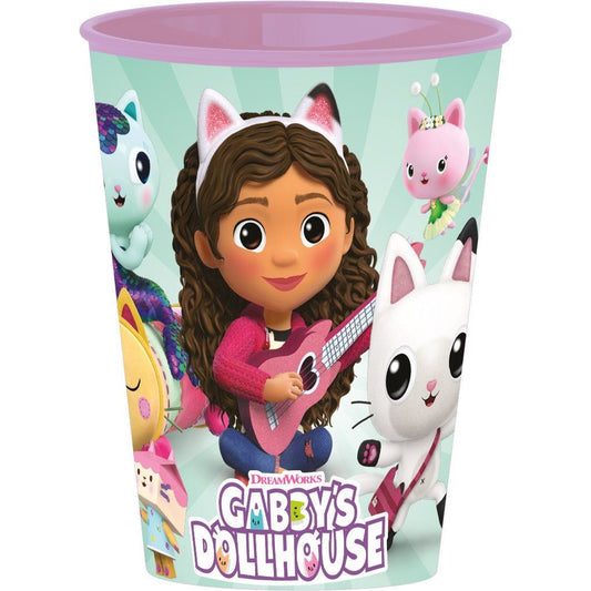 Gabby's Dollhouse Kitty Magic Kunststoffbecher für Kinder – 260 ml, BPA-frei