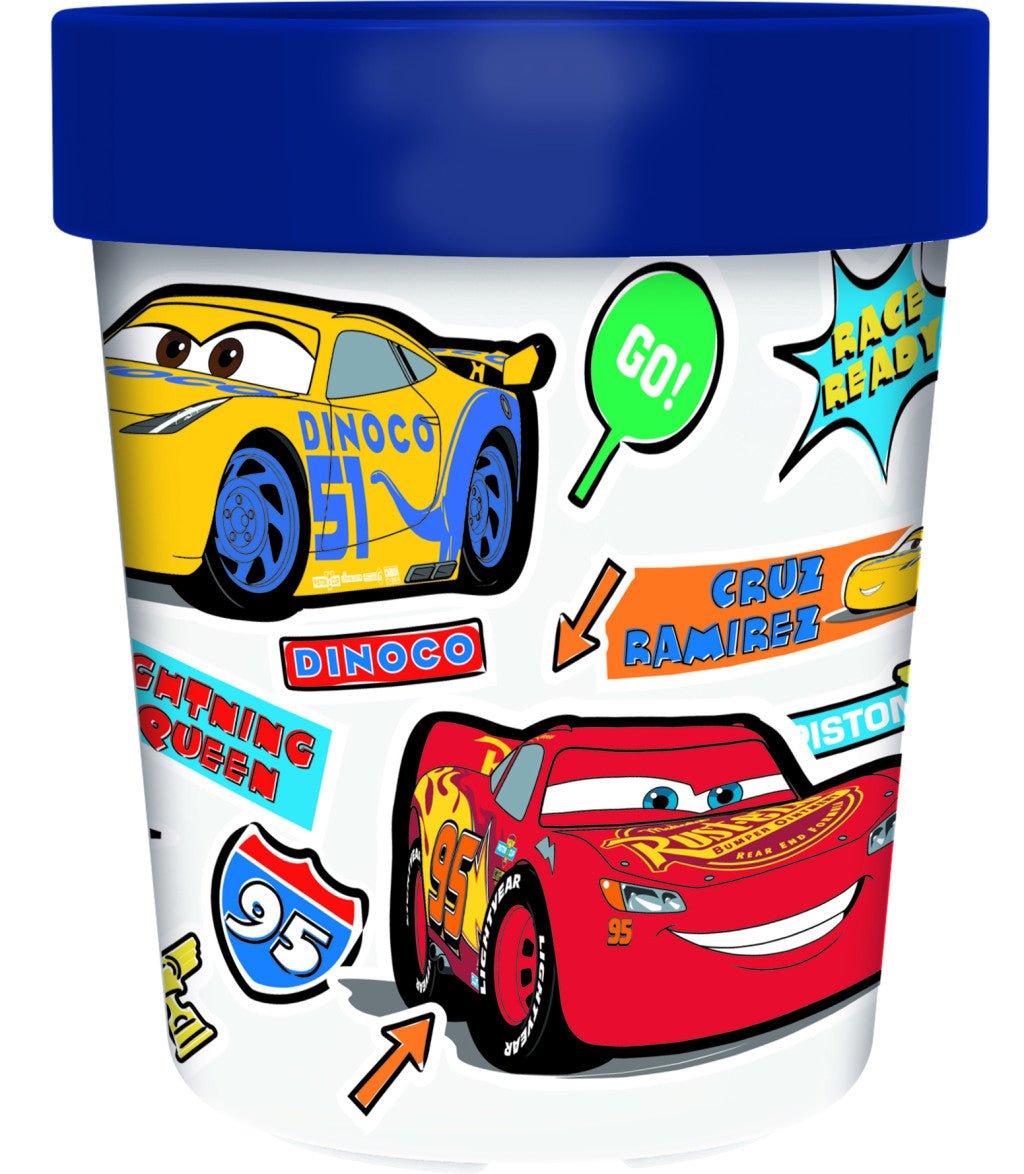 Disney Cars Stickers Go Kunststoffbecher für Kinder – 260 ml, BPA-frei
