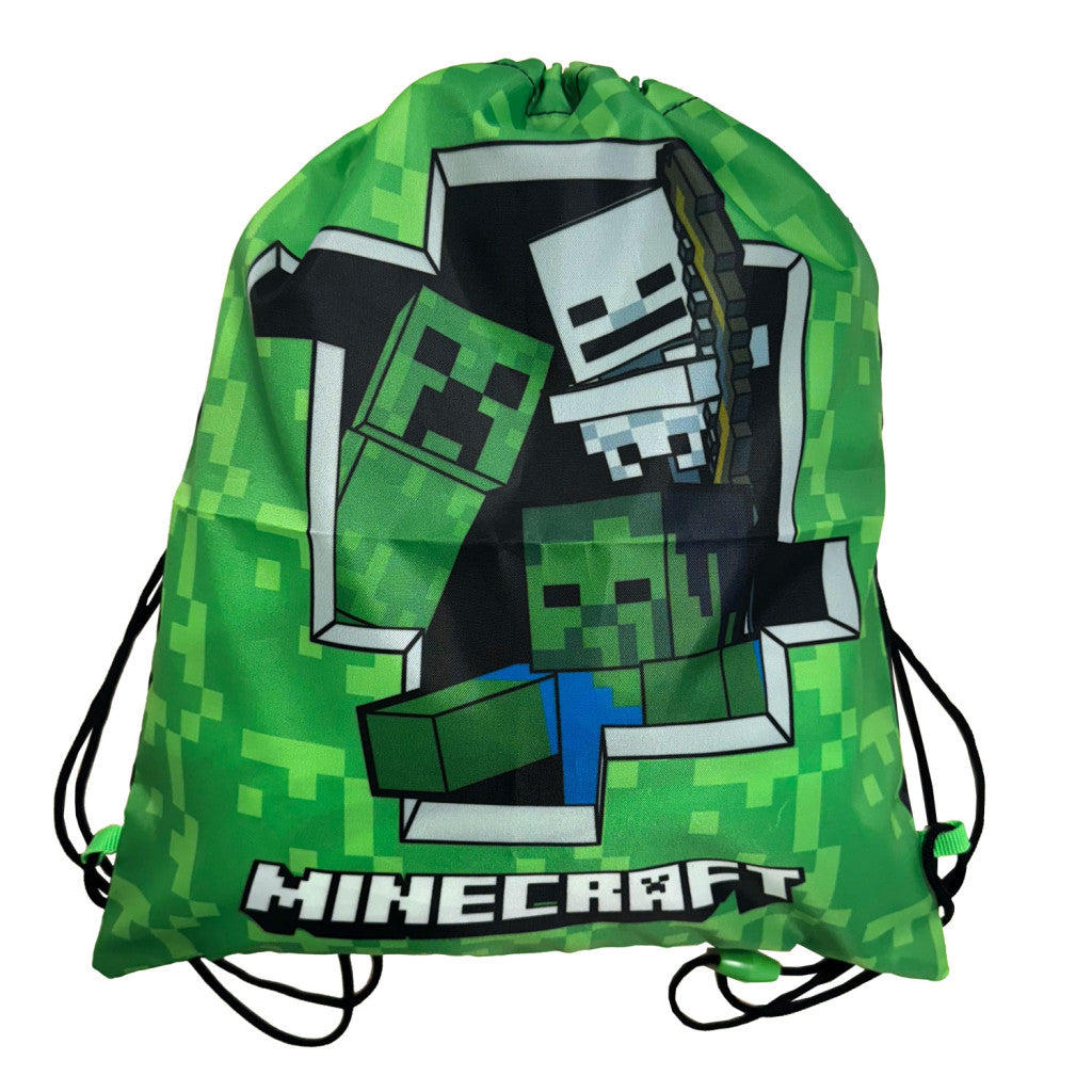Minecraft Creeper Turnbeutel für Kinder – 32 x 37 cm