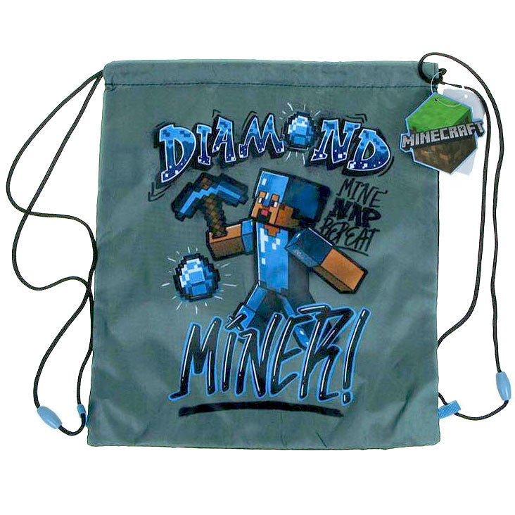 Minecraft Turnbeutel für Kinder – 32 x 37 cm