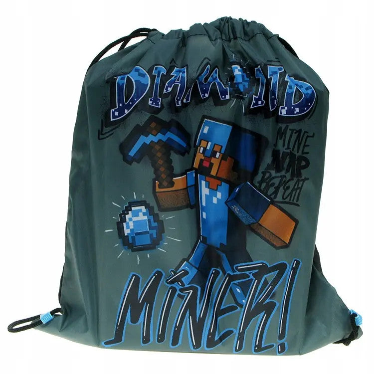 Minecraft Turnbeutel für Kinder – 32 x 37 cm