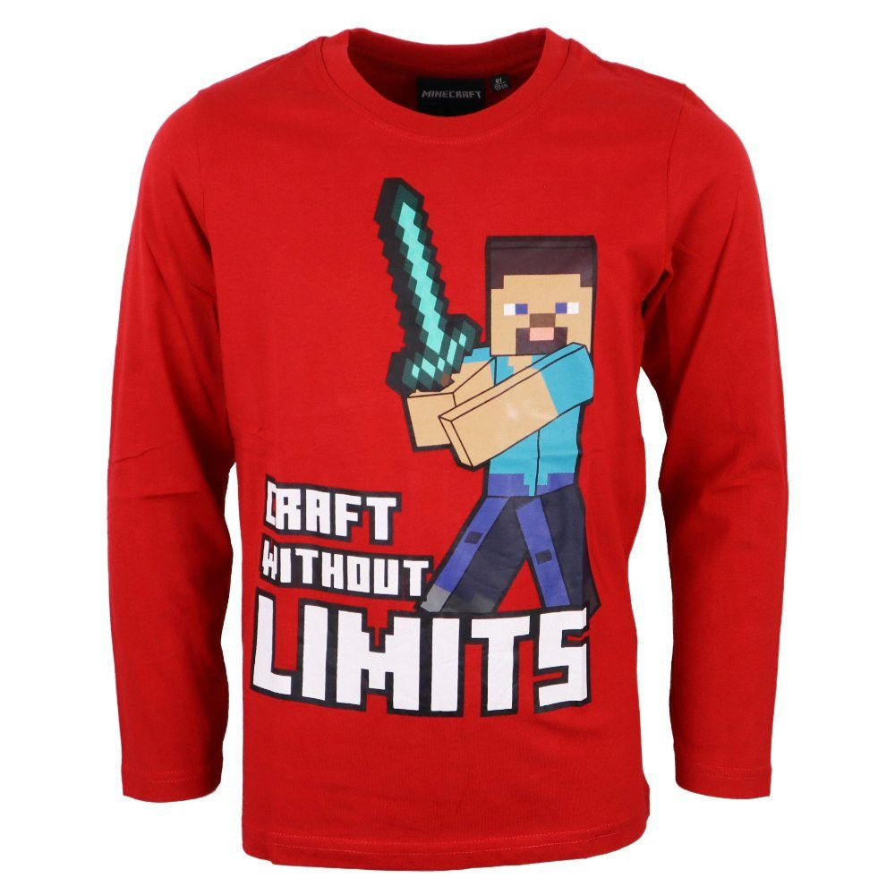 Minecraft Kinder Langarmshirt, Oberteil 6-12 Jahre