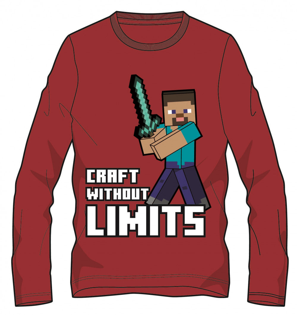 Minecraft Kinder Langarmshirt, Oberteil 6-12 Jahre
