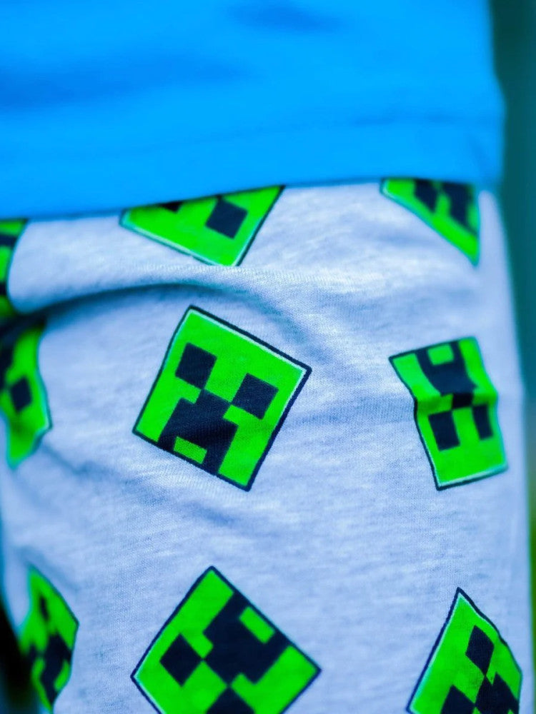 Minecraft kurzer Kinderpyjama 6-12 Jahre