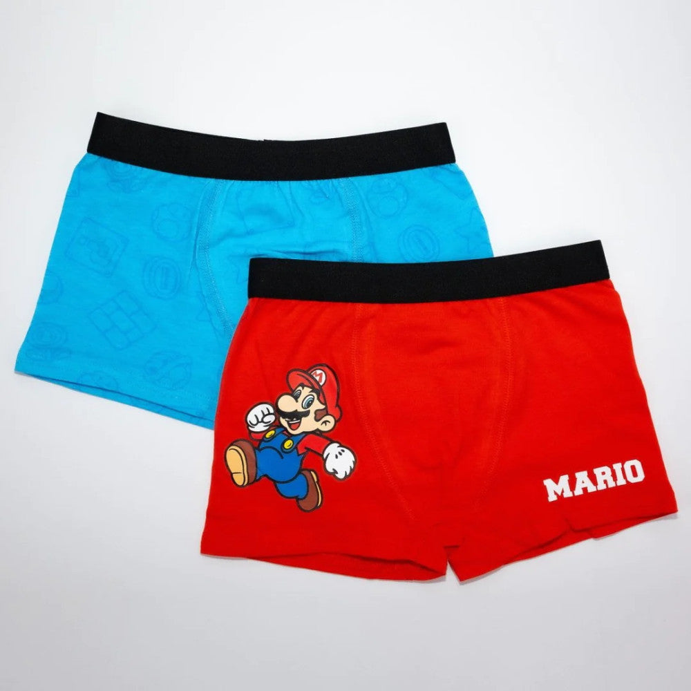 Super Mario Kinder Boxershorts 2 Stück/Packung 5-12 Jahre