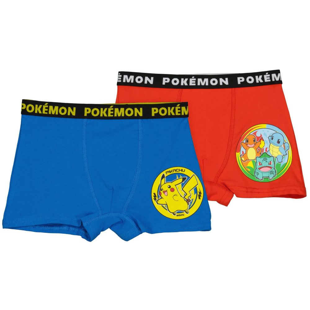 Pokémon Kinder-Boxershorts 2 Stück/Packung 5-10 Jahre