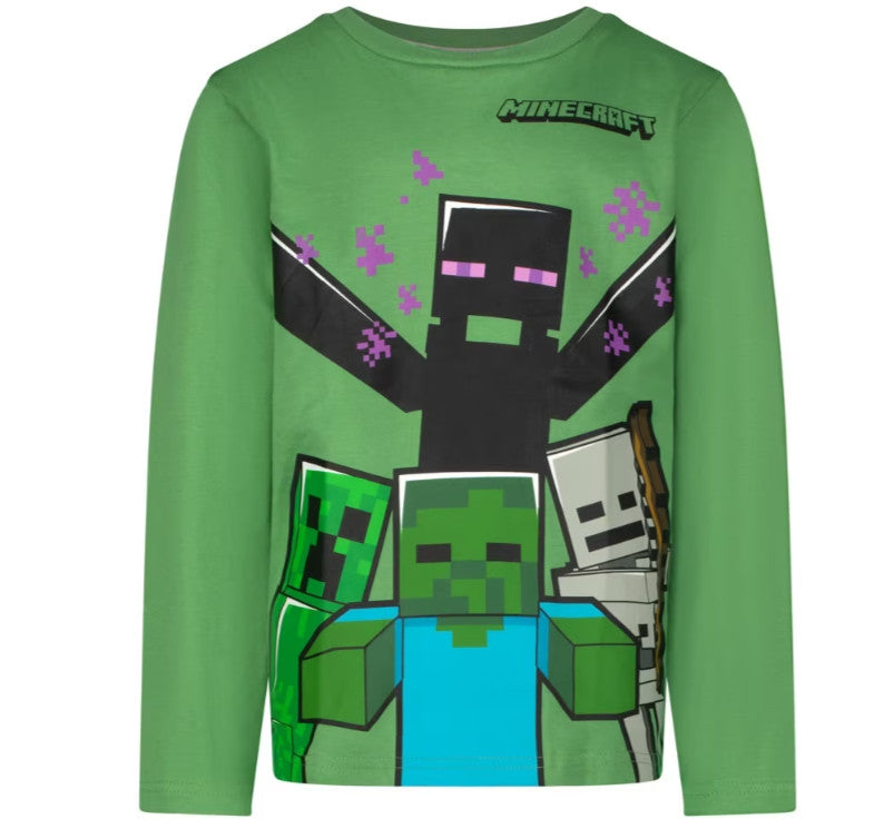 Minecraft Kinder Langarmshirt, Oberteil 6-12 Jahre
