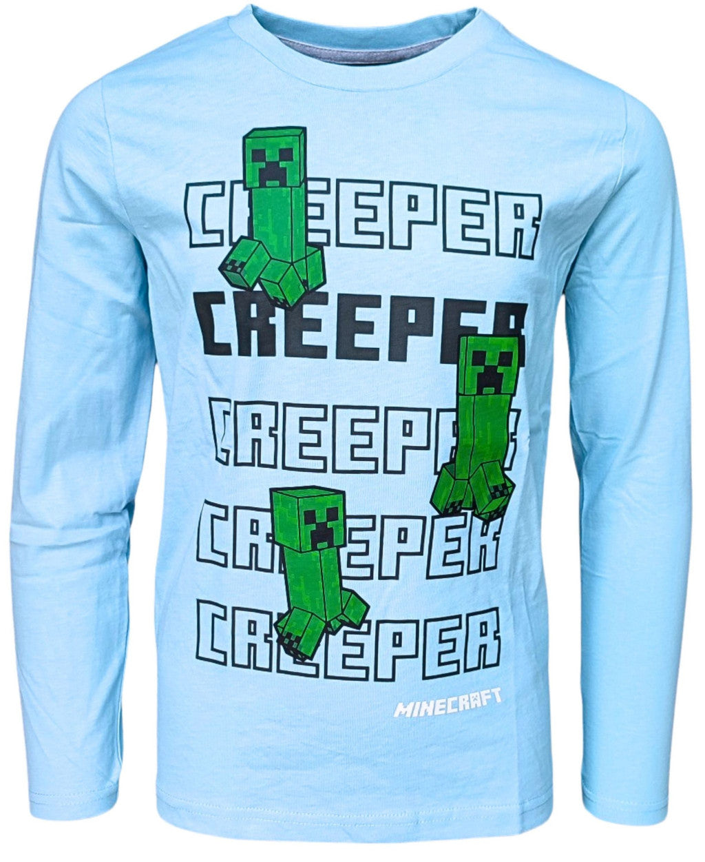 Minecraft Creeper Kinder Langarmshirt, Oberteil 6-12 Jahre