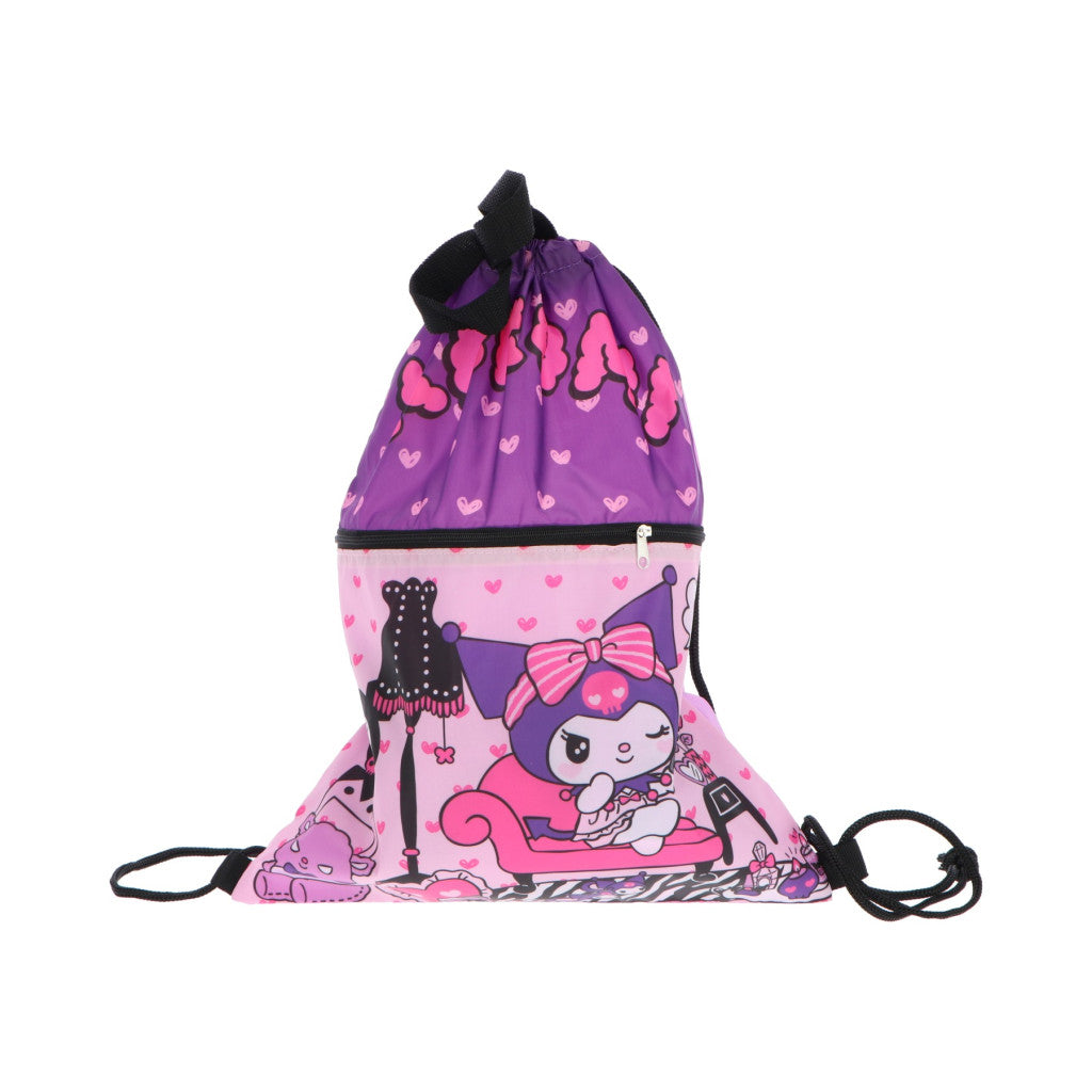 Hello Kitty Kuromi Deluxe Turnbeutel für Kinder – 45 x 35 cm