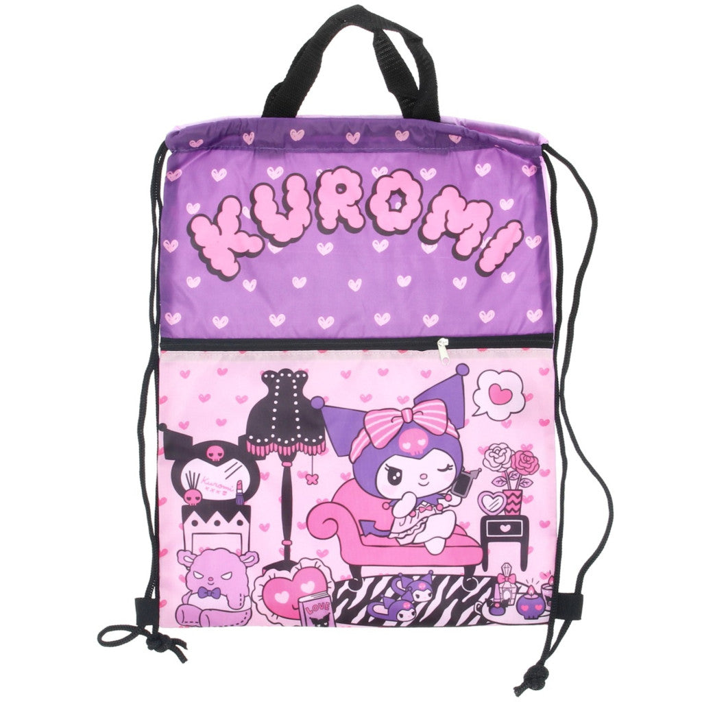 Hello Kitty Kuromi Deluxe Turnbeutel für Kinder – 45 x 35 cm