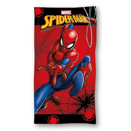 Spiderman Web Action , (Fast Dry) Badetuch für Kinder aus Polyester – 70 × 140 cm