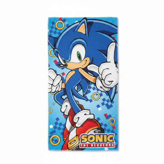 Sonic the Hedgehog Rush , (Fast Dry) Badetuch für Kinder aus Polyester – 70 × 140 cm