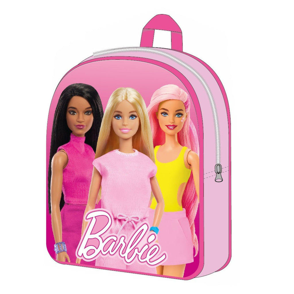 Barbie Trio Kindergartenrucksack für Kinder – 30 x 26 x 10 cm